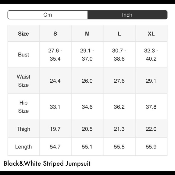 🎹 Black & White Striped Jumpsuit🎹 - Picture 6 of 8